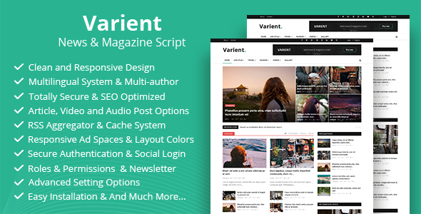 Varient- News and Magazine Script