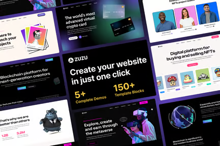 Zuzu – NFT and Crypto WordPress Theme